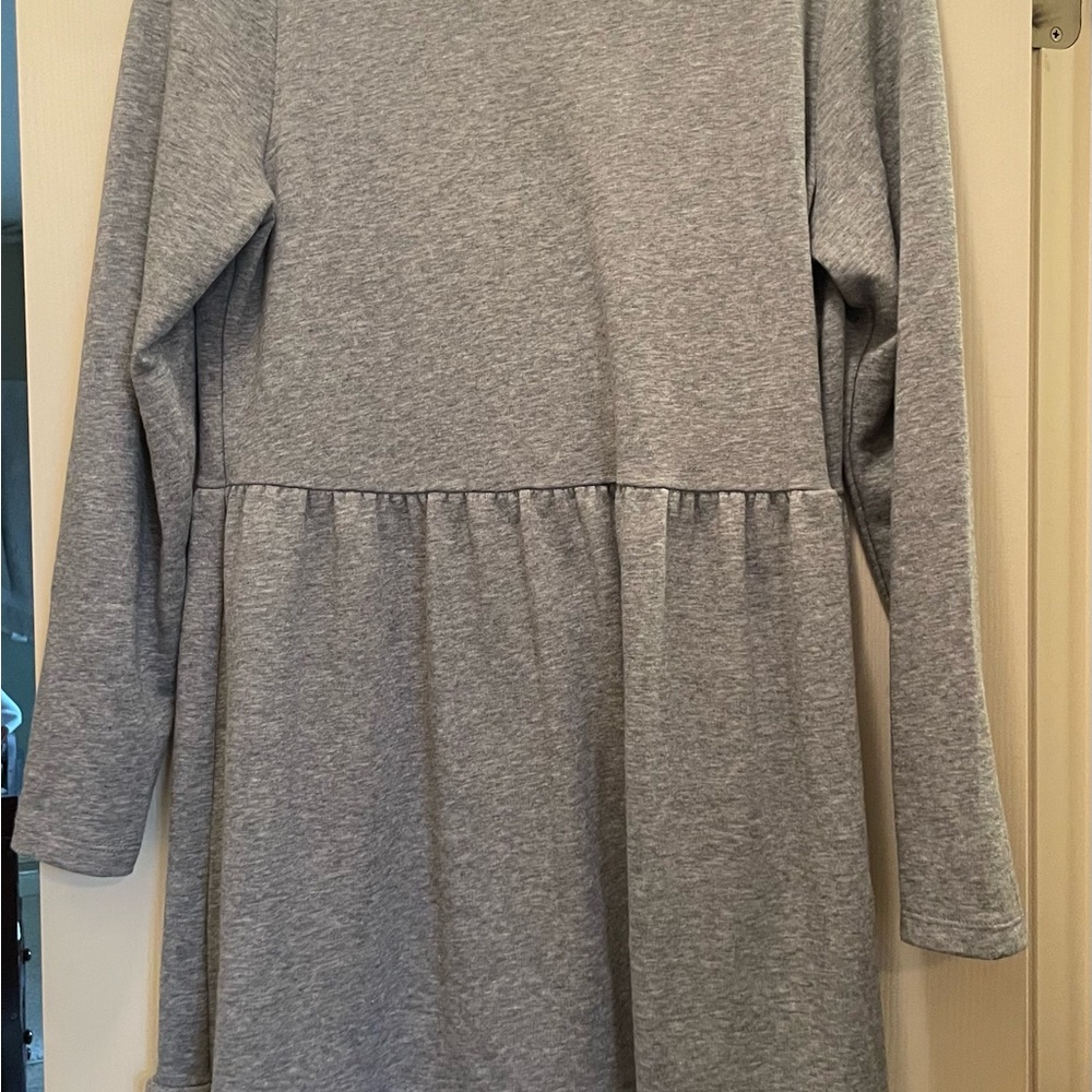 LOFT Heather Gray Knit Dress